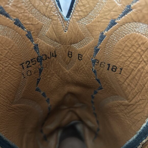 Lucchese 2000 Black T25C0J4 Western Cowboy Boots Womens 8 B - Picture 6 of 12